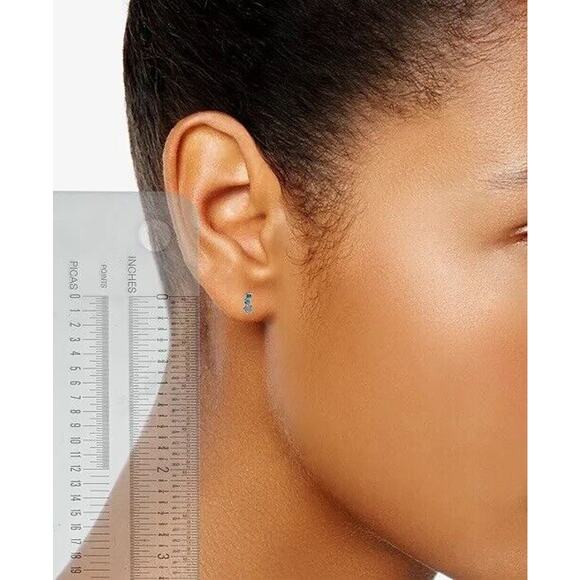 Anne Klein Silver Tone Crystal Necklace Earrings (2pc Set) Trendy Fashion Style - Picture 4 of 7